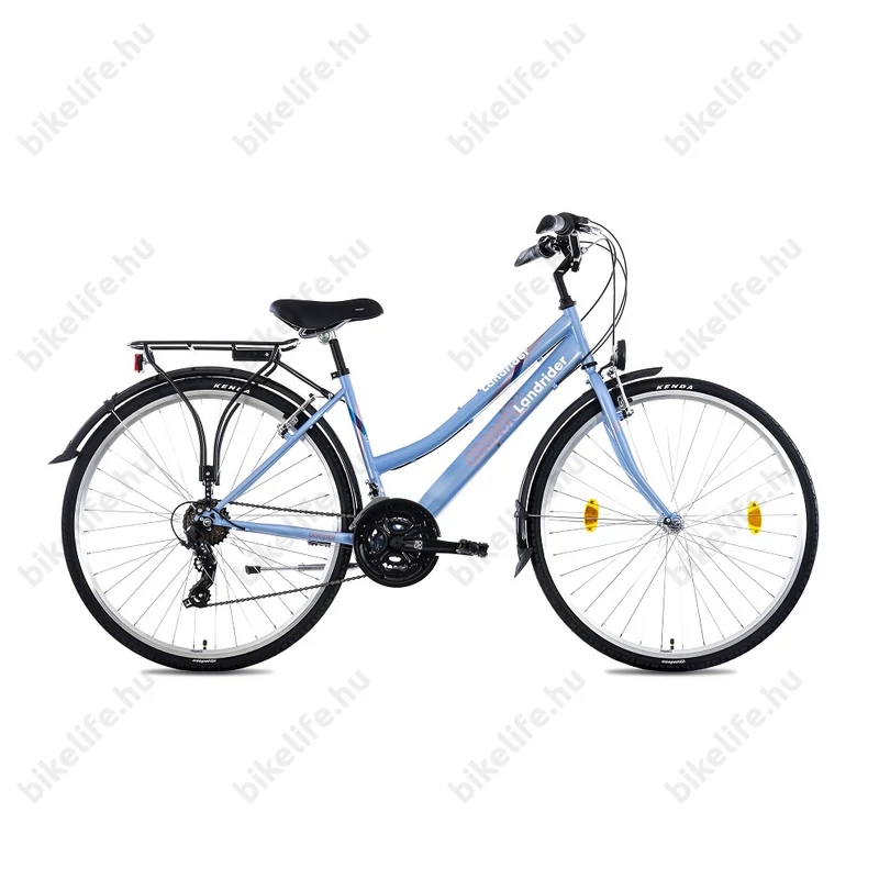 Csepel Landrider női trekking kerékpár Shimano RS/TX váltó, duplafalú abroncs, világoskék 19