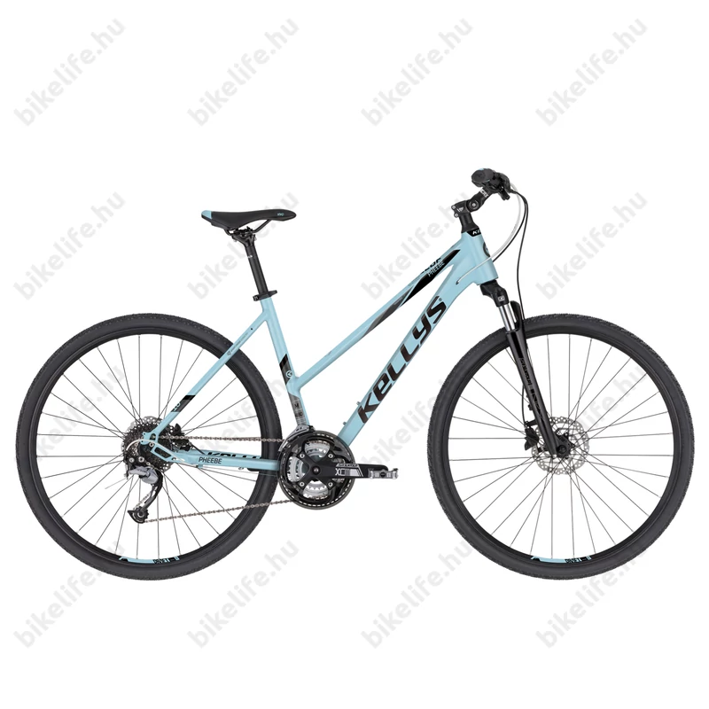 Kellys Pheebe 10 Sky Blue női cross kerékpár 27 sebességes Alivio váltó, M