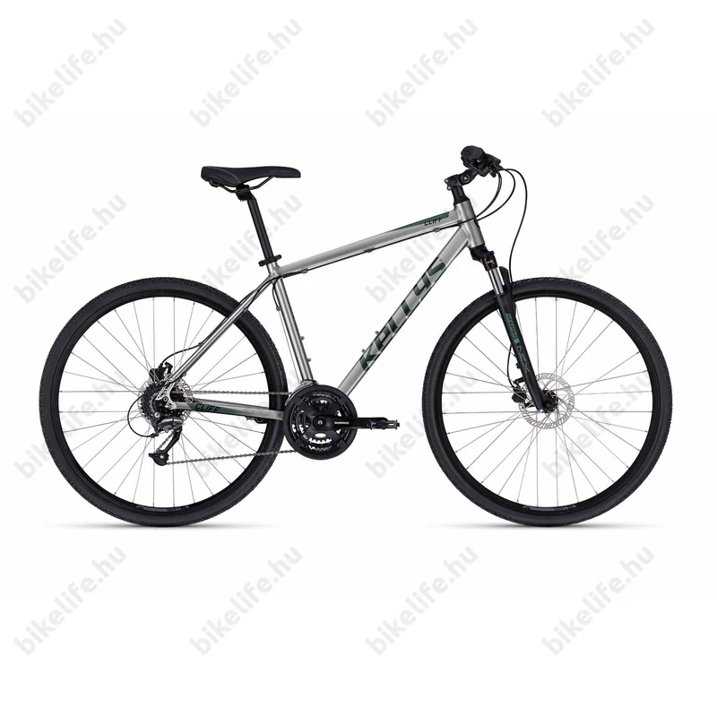 Kellys Cliff 90 Medium Grey cross kerékpár 24 fokozatú Shimano Altus váltóval és hidraulikus tárcsafékkel 17