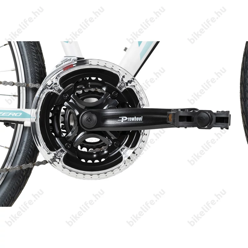 Neuzer X-Series női cross kerékpár Shimano TY300, duplafalú abroncs, fehér/türkiz 44cm/17