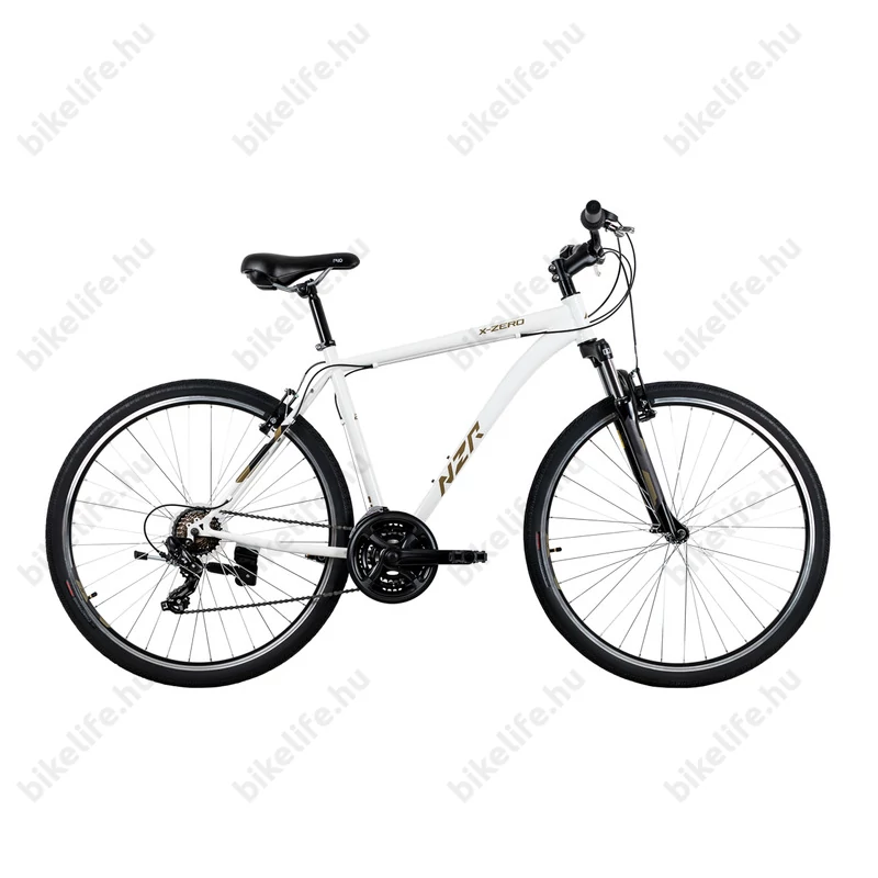 Neuzer X-Zero cross férfi kerékpár 21sebességes, duplafalú abroncs, fehér/okker, 21