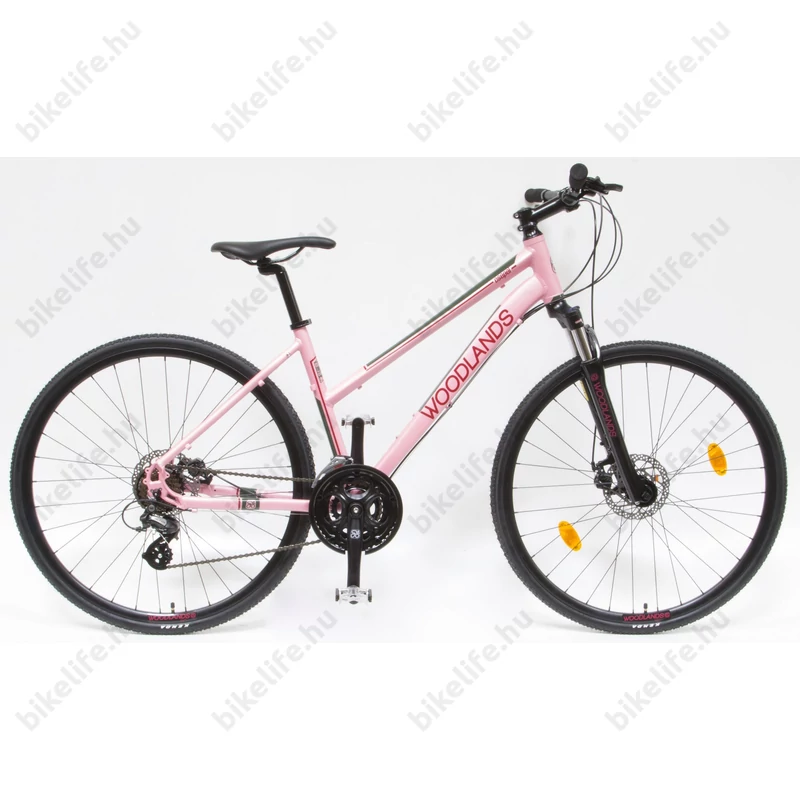 Csepel Woodlands 1.1 cross kerékpár, női, 21sebességes, duplafalú abroncs, rózsaszín, 19