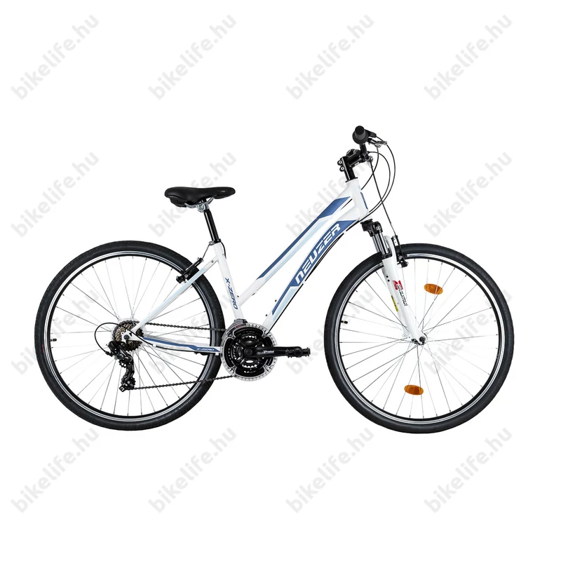 Neuzer X-Series női cross kerékpár Shimano TY300, duplafalú abroncs, fehér/kék 48cm/19