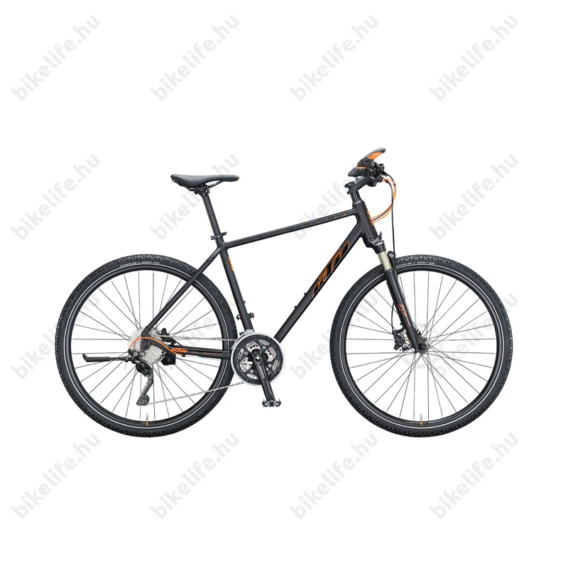 KTM Life 1964 Cross férfi cross kerékpár 30 fokozatú DeoreXT váltó, hidraulikus tárcsafék, fekete 51cm