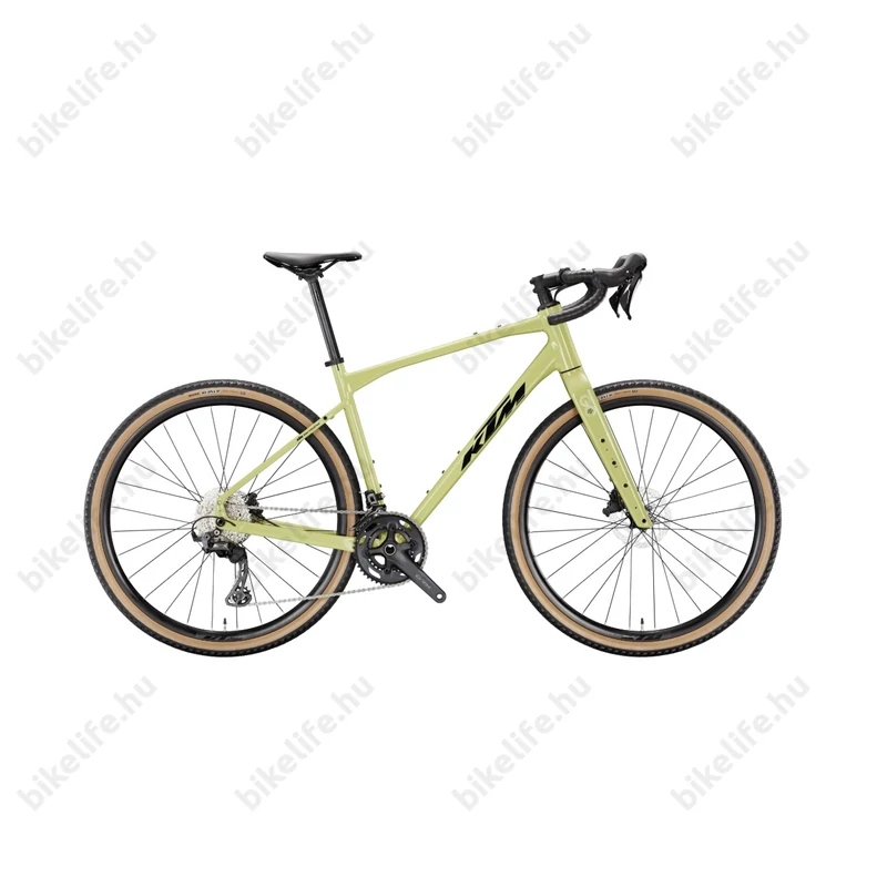 KTM Gravelator 10 gravel kerékpár 2x12 fokozartú Shimano GRX váltóval XS