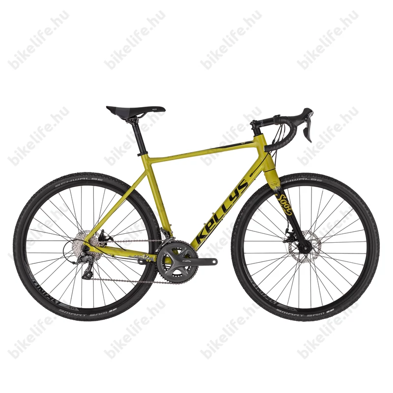Kellys SOOT 30 országúti gravel kerékpár 16 fokozatú Shimano Claris váltó, mechanikus tárcsafék L