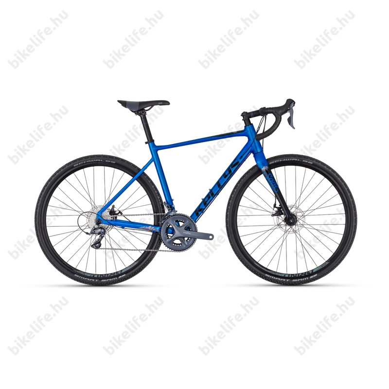 Kellys SOOT 30 Blue országúti gravel kerékpár 16 fokozatú Shimano Claris váltó, mechanikus tárcsafék M