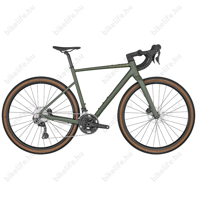 Scott Speedster Gravel 20 gravel kerékpár 22f Shimano GRX RX810/600 váltó sötétzöld L