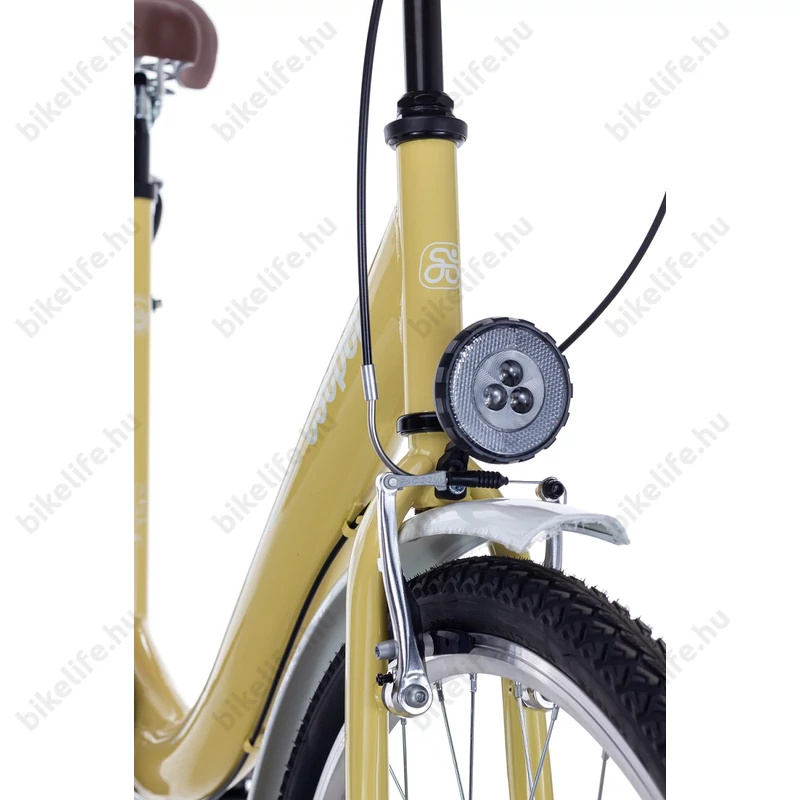 Csepel Budapest B 28-as városi kerékpár 7 sebességes Shimano váltós bézs