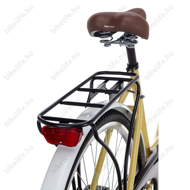 Csepel Budapest B 28-as városi kerékpár 7 sebességes Shimano váltós bézs