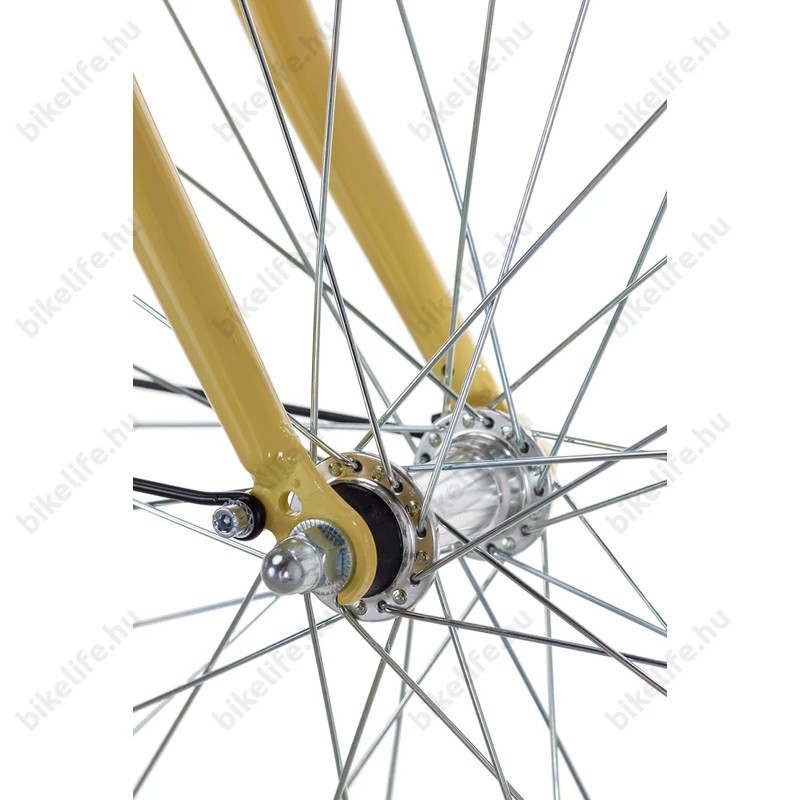Csepel Budapest B 28-as városi kerékpár 7 sebességes Shimano váltós bézs