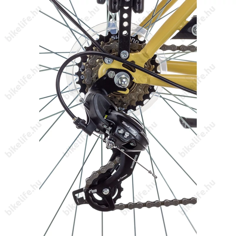 Csepel Budapest B 28-as városi kerékpár 7 sebességes Shimano váltós bézs