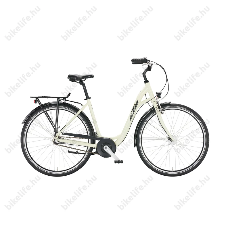 KTM City Fun 28 városi kerékpár, 3 fokozatú Shimano Nexus agyváltó, W-váz, pannacotta 43cm
