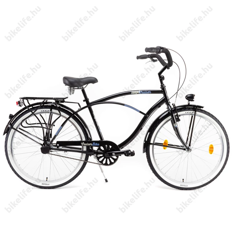 Csepel Neo Cruiser kerékpár, férfi, Shimano Nexus3 agyváltó, fekete