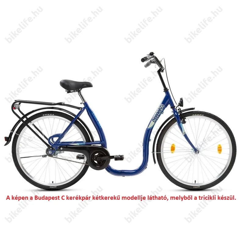 Csepel Budapest C felnőtt tricikli Shimano Nexus3 agyváltóval 26