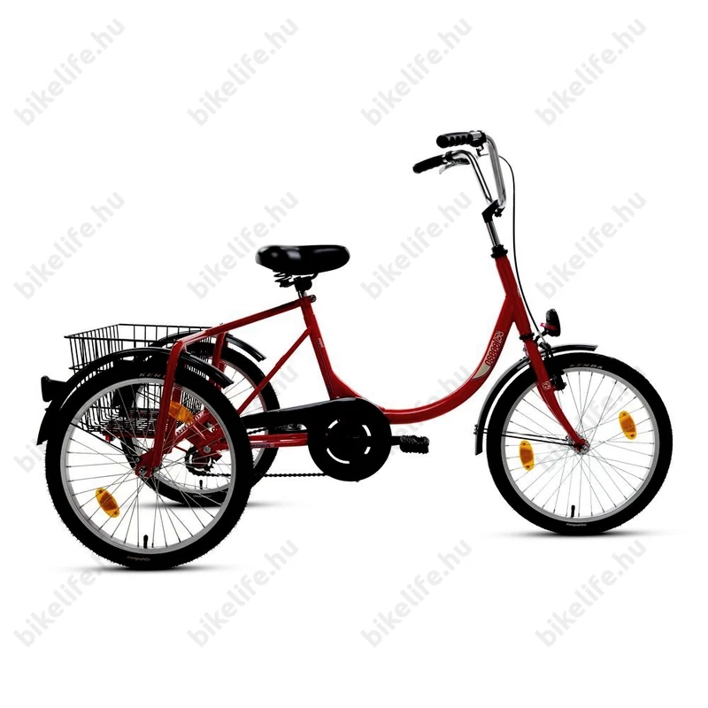 Csepel Camping felnőtt tricikli 1 fokozatú kontrás, piros 20