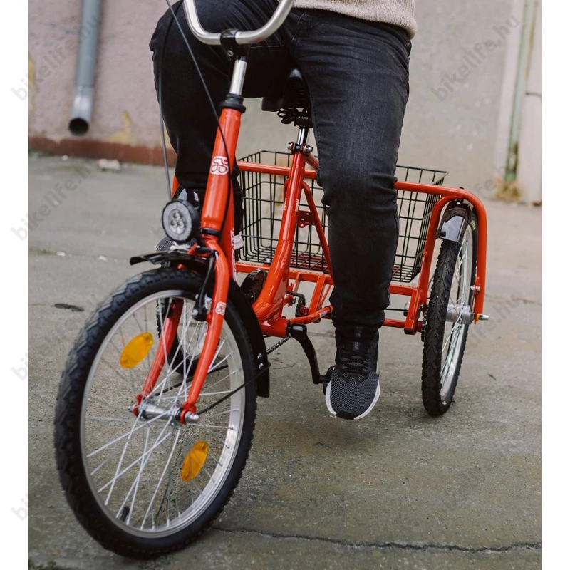 Csepel Camping felnőtt tricikli 1 fokozatú kontrás, piros 20