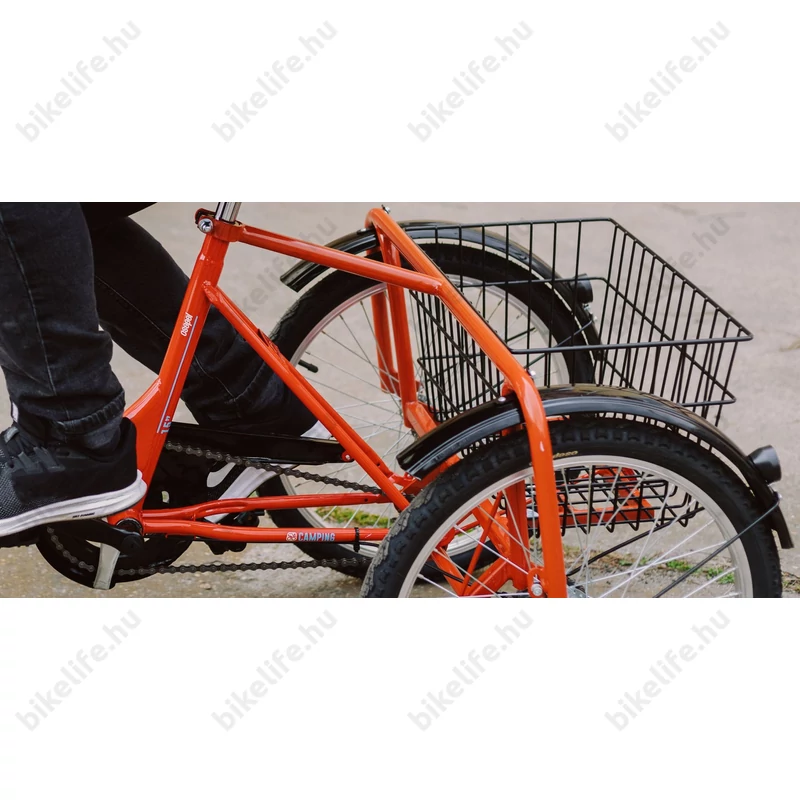 Csepel Camping felnőtt tricikli 1 fokozatú kontrás, piros 20