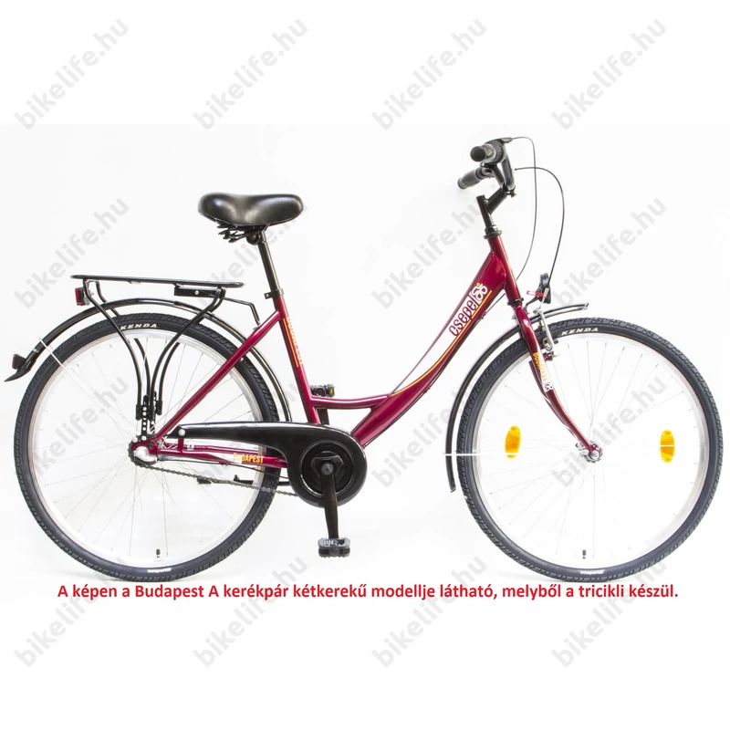 Csepel Budapest A felnőtt tricikli Shimano Nexus3 agyváltóval 26