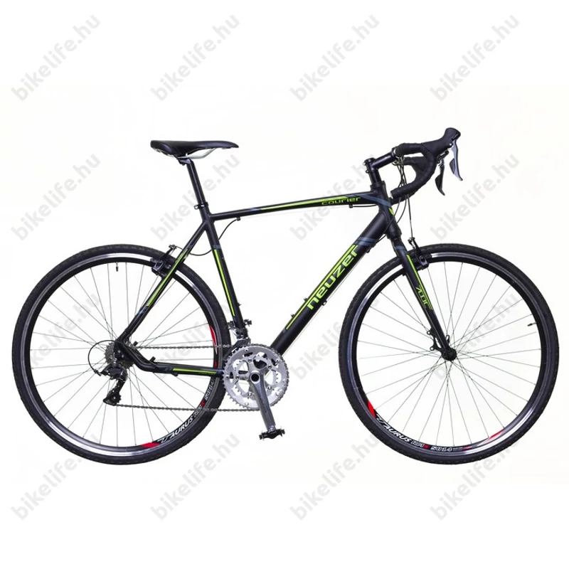 Neuzer Courier CX ciklokrossz kerékpár Claris fekete/zöld-szürke matt 59cm