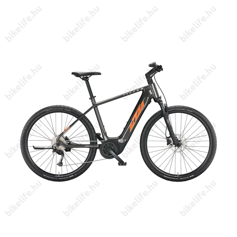 KTM Macina Cross P510 elektromos kerékpár Bosch Performance Line, 9 fokozatú Alivio váltó, férfi szürke 56cm