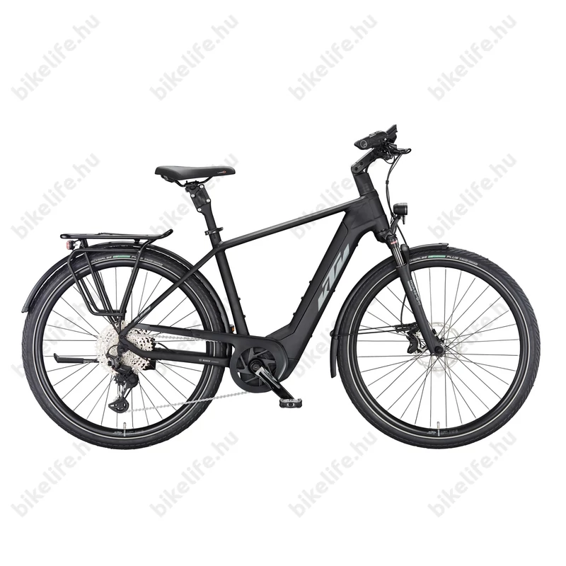 KTM Macina Style 720 elektromos kerékpár Bosch Performance Line CX 11 fokozatú Deore XT váltó matt fekete 51cm
