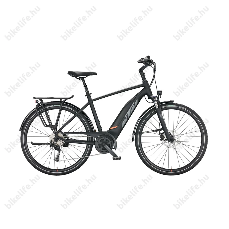 KTM Macina Fun A510 elektromos kerékpár Bosch Active Line meghajtás férfi, matt fekete, 60cm