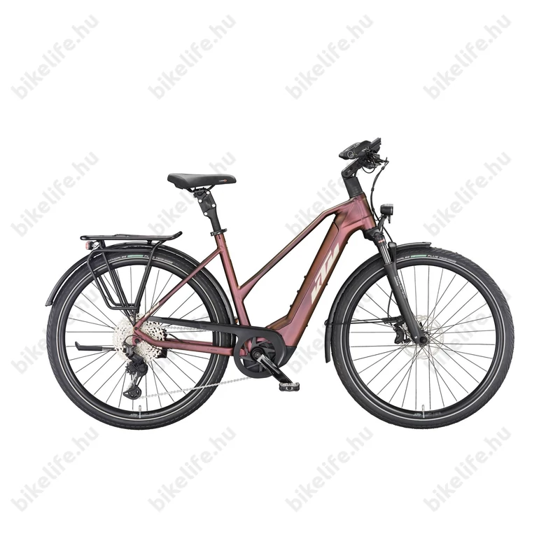 KTM Macina Style 720 női trekking Ebike/pedelec kerékpár Bosch Performance Line CX 85Nm/750Wh, 11 fokozatú Deore XT váltó, sunset matt, komfort váz, 46cm