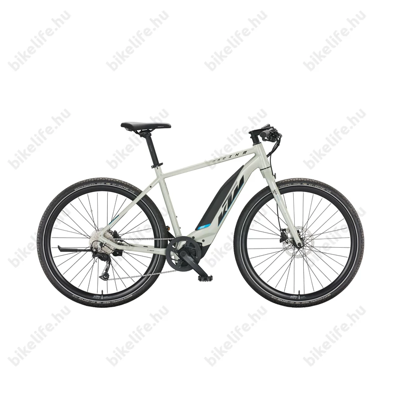 KTM Macina Sprint elektromos kerékpár Bosch Performance Line CX, 9 fokozatú Alivio váltó, férfi, dew silver 56cm