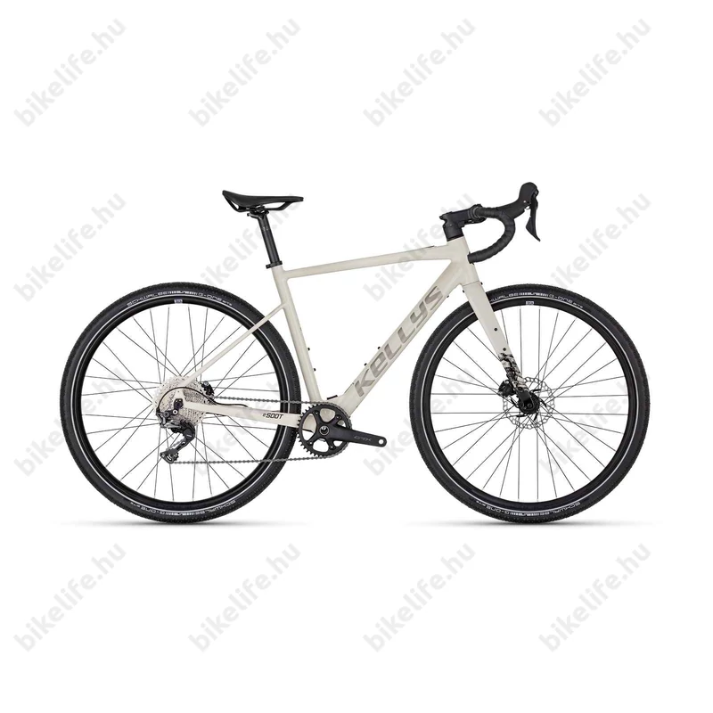 Kellys e-Soot 70 ebike 11 fokozatú GRX 45Nm, 237Wh, Ivory White 21”/L