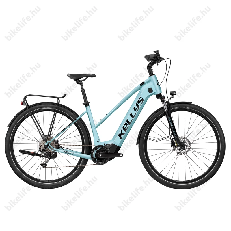 Kellys E-Cristy 30 Blue női trekking Ebike 9 fokozatú Altus váltó, Panasonic motor, S