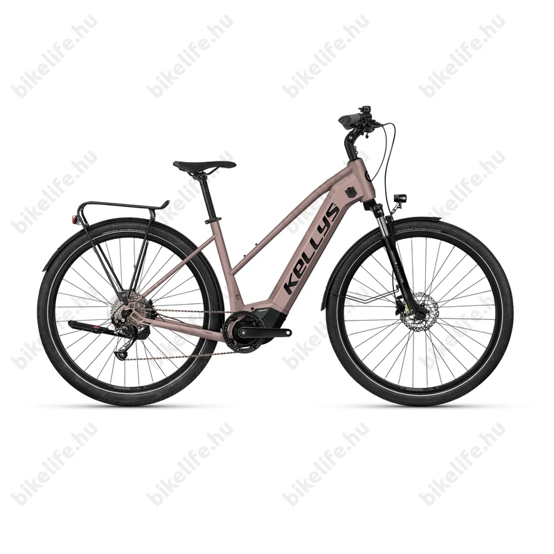 Kellys E-Cristy 30 Rose Gold női trekking Ebike 95Nm-es nyomatékú Panasonis motorral 725Wh akkuval, M