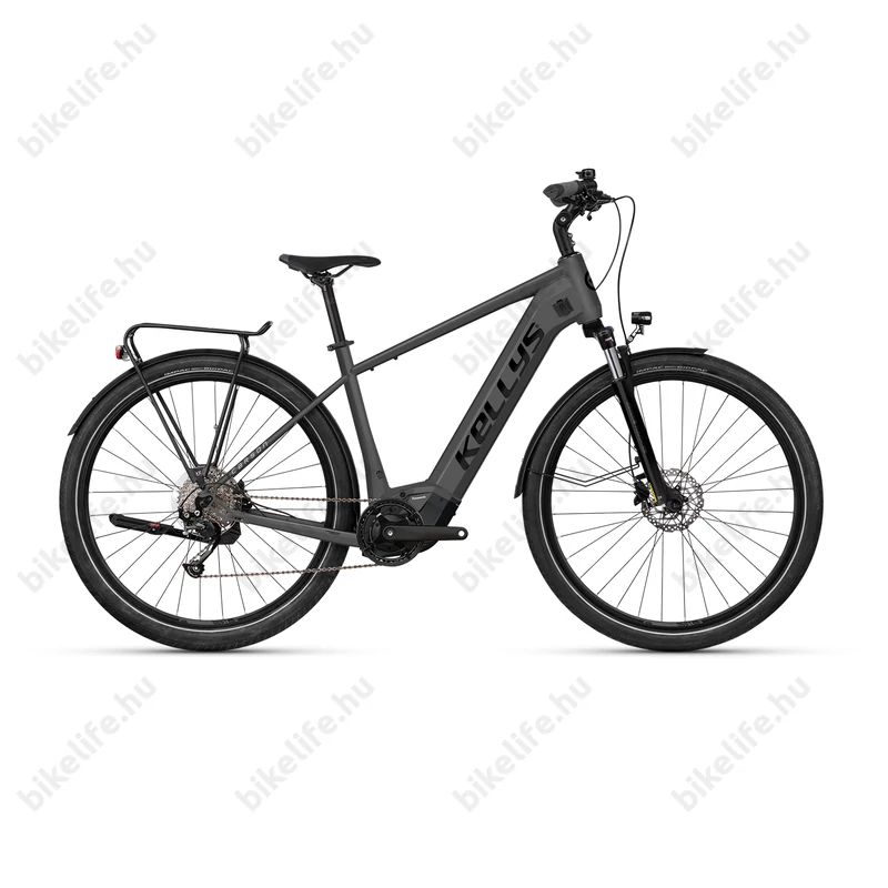 Kellys E-Carson 30 trekking ebike antracit 95Nm-es Panasonic motorral 725 Wh akkuval férfi L-es