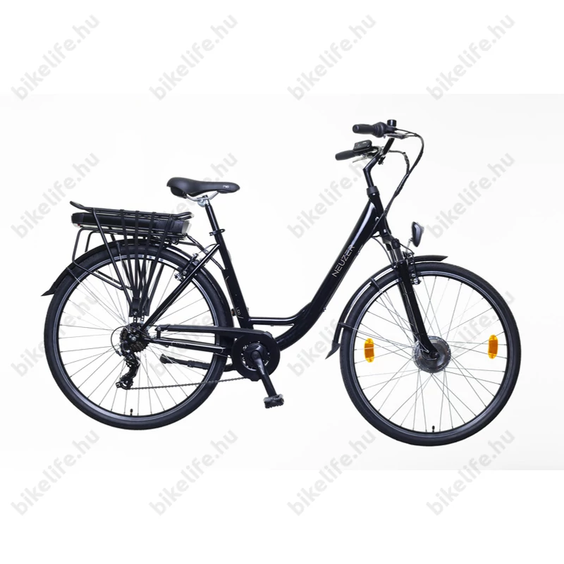 Neuzer Ebike e-Trek LIDO női fekete 7seb. acél váz + teleszkóp 28