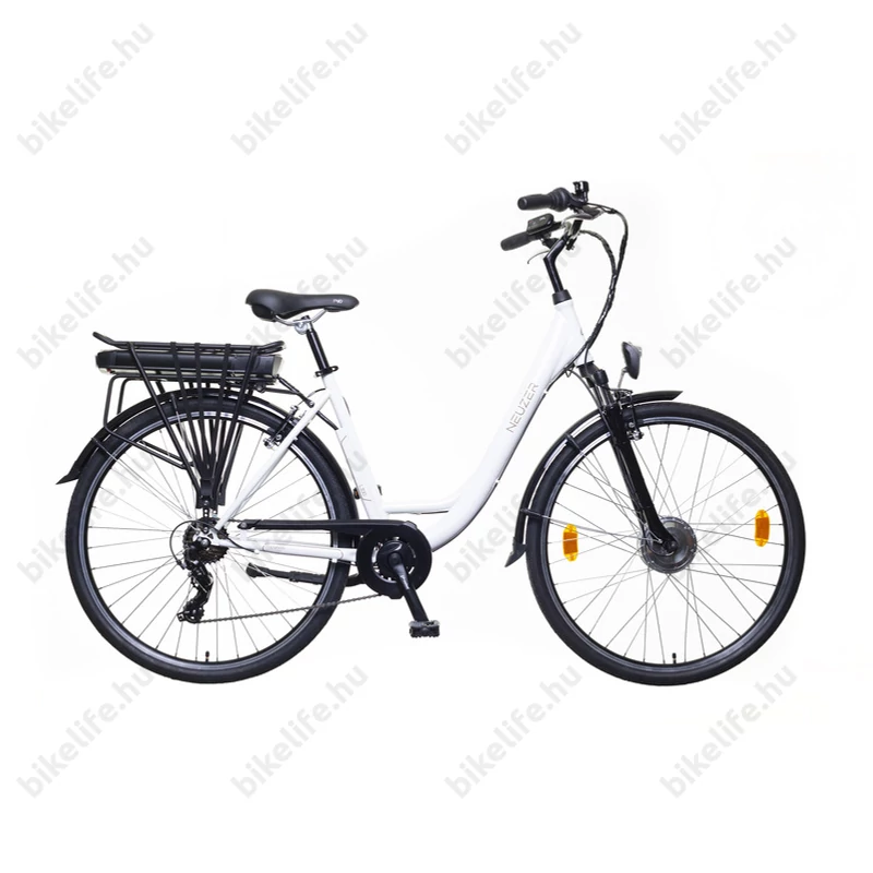 Neuzer E-bike e-Trek LIDO női fehér 7seb. acél váz + teleszkóp 28