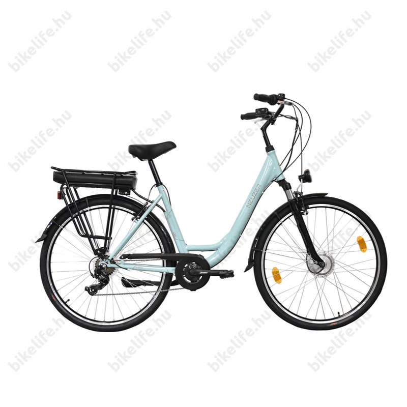 Neuzer Ebike E-trek Lido női celeste 7 seb. acél váz + teleszkóp 28