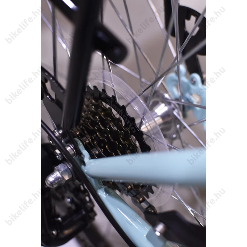 Neuzer Ebike E-trek Lido női celeste 7 seb. acél váz + teleszkóp 28