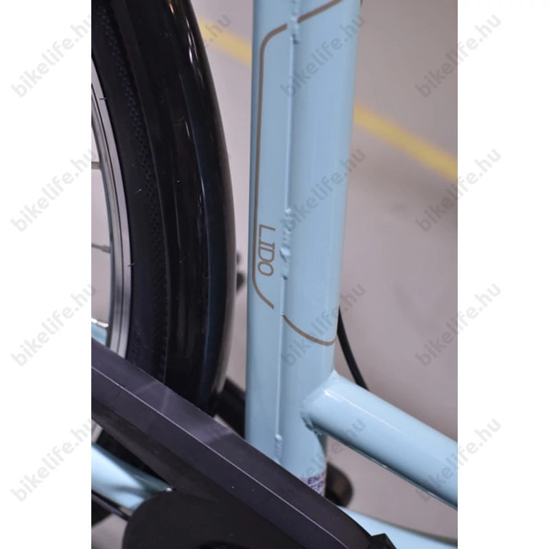 Neuzer Ebike E-trek Lido női celeste 7 seb. acél váz + teleszkóp 28