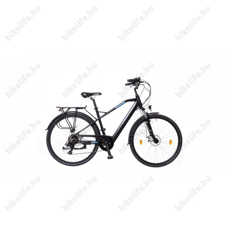 Neuzer Sorrento férfi elektromos kerékpár XOFO hátsó agymotoros, 40Nm/324Wh matt fekete 19