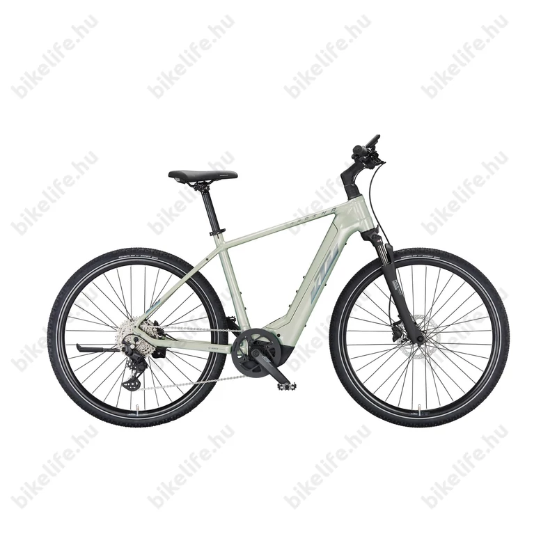KTM Macina Cross 720 ebike férfi 10 fokozatú CUES, Bosch Perf. CX Smart 85Nm, 750Wh, dew silver 56cm