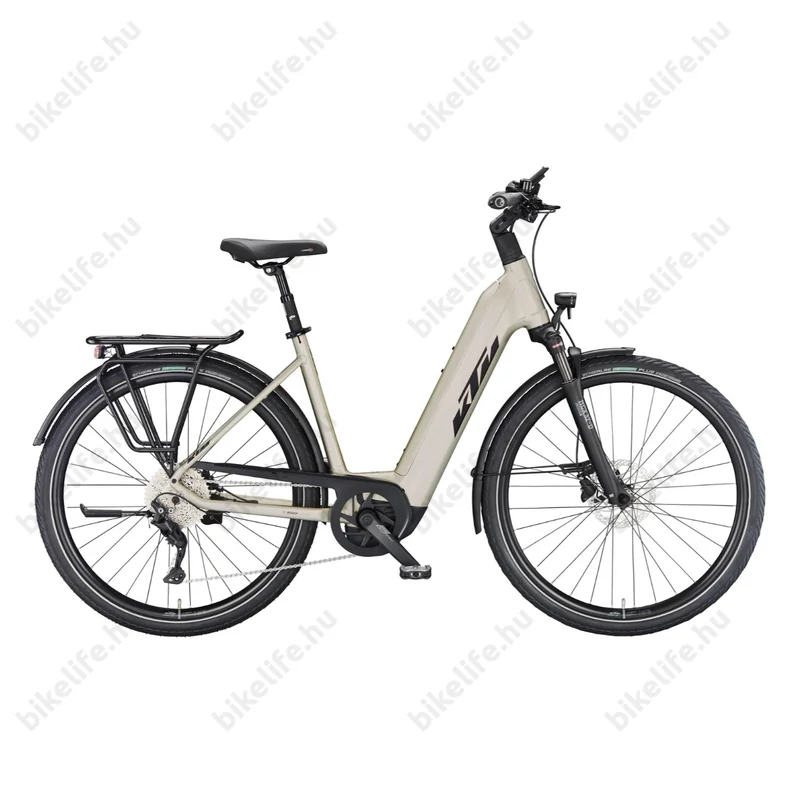 KTM Macina Style 740 elektromos kerékpár Bosch Performance Line CX Smart, 10 fokozatú Deore váltó, női, pezsgő 51cm