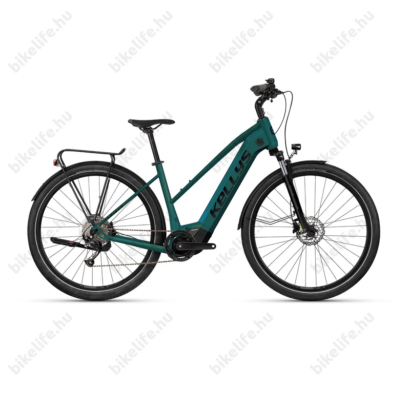Kellys E-Cristy 30 Magic Green női trekking Ebike 95Nm/725Wh Panasonis motor, 9 fok. CUES váltó, M/46cm