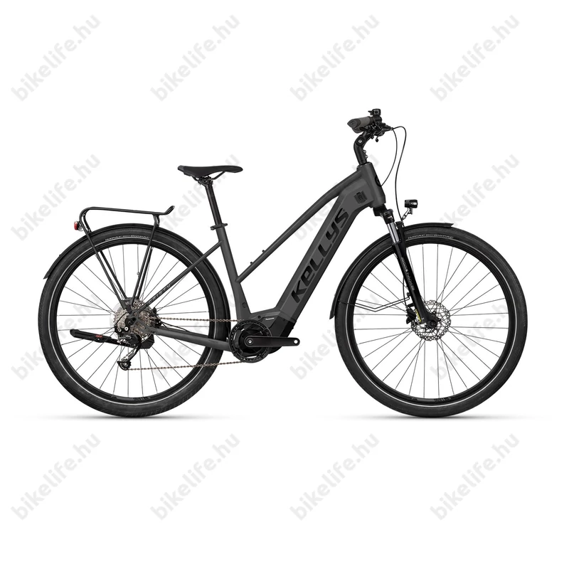 Kellys E-Cristy 30 Anthracite női trekking Ebike 95Nm/725Wh Panasonis motor, 9 fok. CUES váltó, S/40cm
