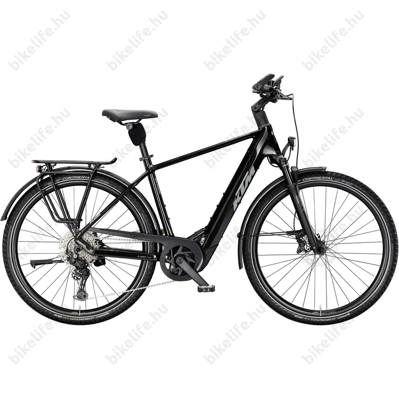 KTM Macina Style 830 férfi trekking Ebike/pedelec kerékpár Bosch Performance Line CX 100Nm/800Wh, 10 fokozatú CUES váltó, diamond black, 56cm