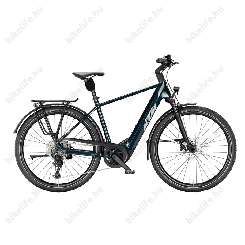 KTM Macina Tour PX810 ebike Smart Bosch PX 85Nm motorral és 800Wh akkuval 11 fokozatú CUES váltó, dark sea, férfi 51cm
