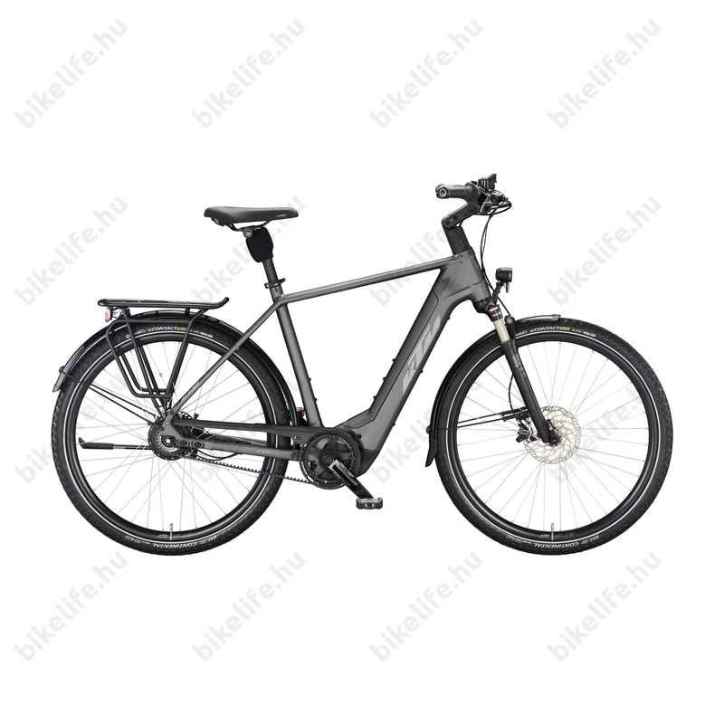 KTM Macina City 710 Belt elektromos kerékpár Bosch Performance CX Smart meghajtás, szíjhajtás, matt szürke, 56cm