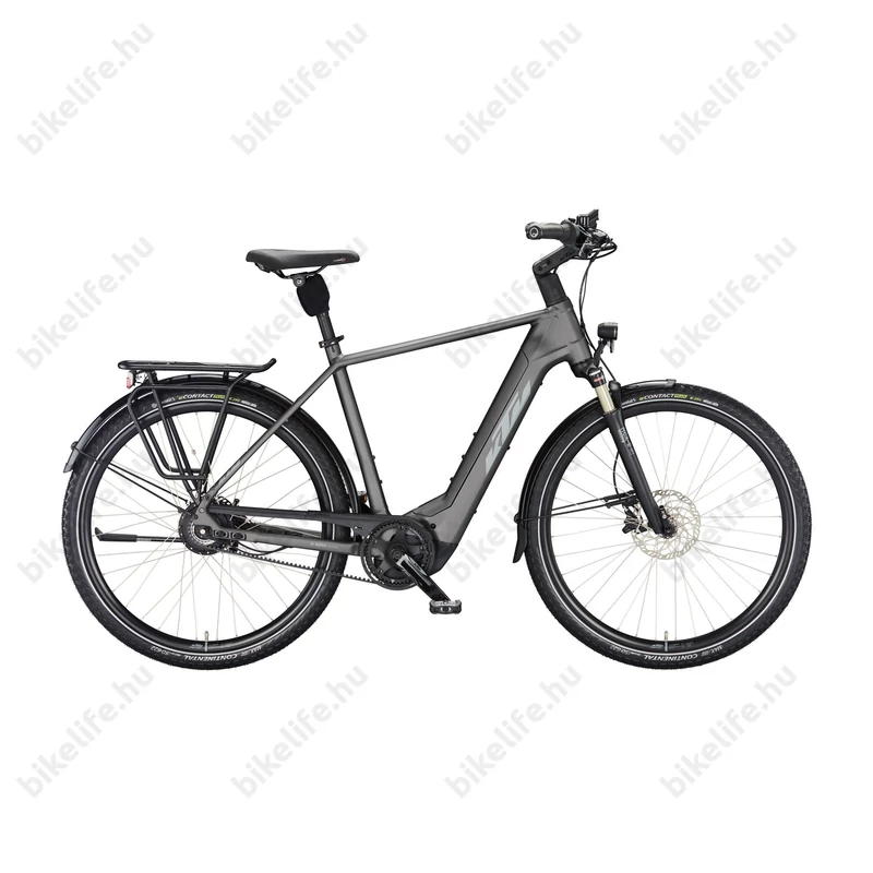 KTM Macina City 710 Belt elektromos kerékpár Bosch Performance CX Smart meghajtás, szíjhajtás, matt szürke, 51cm