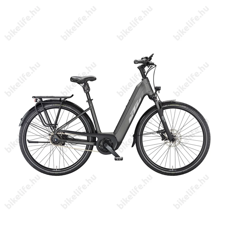 KTM Macina City 610 XL elektromos kerékpár Bosch Perf. CX Smart 85Nm/625Wh, 170kg terhelhetőség, matt fekete, mono 43cm