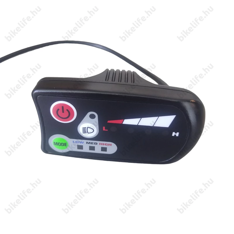 Elektromos kerékpár ledes kijelző Xofo motorhoz, 5 pin-es gyors csatlakozóval (pl: Neuzer,Ztech)