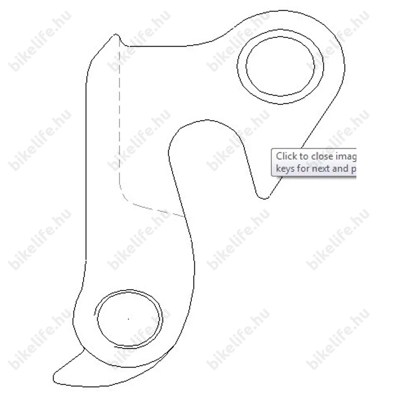 Váltótartó fül 11 Merida Miami , Whitewater